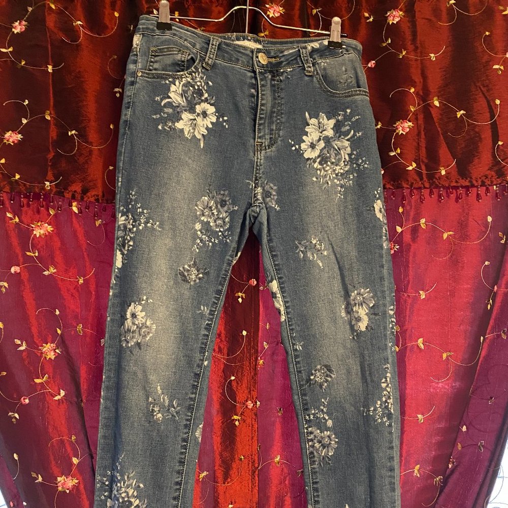 Fun floral demin pants bought in Italy